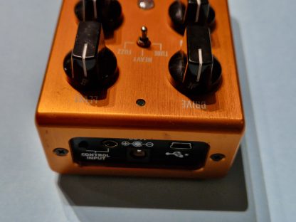 Source Audio Aftershock Bass Distortion effects pedal top side