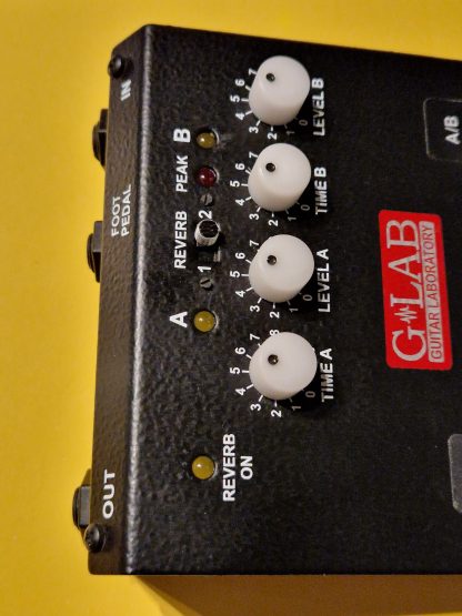 G-Lab DR-3 Dual Reverb effects pedal controls