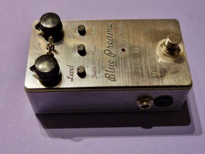 Kastle Blue Preamp Amp-in-a-box pedal left side